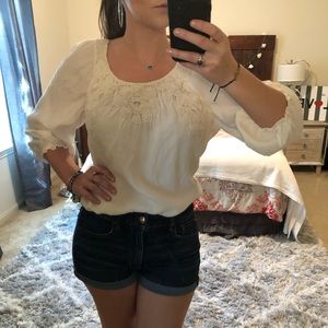 Embroidered Peasant Blouse